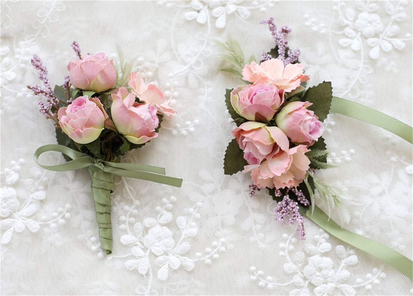 Corsage de Pulso com Rosa – Acessório Floral para Casamento e Formatura