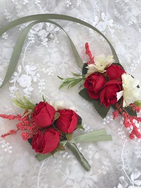 Corsage de Pulso com Rosa – Acessório Floral para Casamento e Formatura